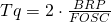 Tq=2\cdot\frac{BRP}{FOSC}