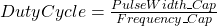 DutyCycle = \frac{PulseWidth\_Cap}{Frequency\_Cap}