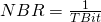 NBR=\frac{1}{TBit}