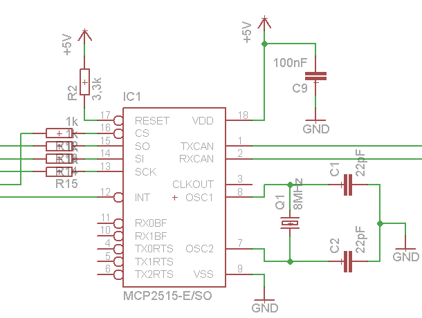 Mcp2551 схема включения